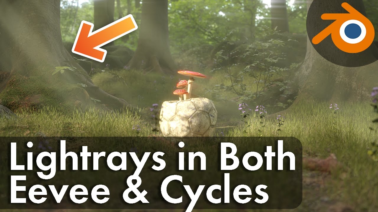 Простые световые лучи в Eevee и Cycles | Урок по Blender