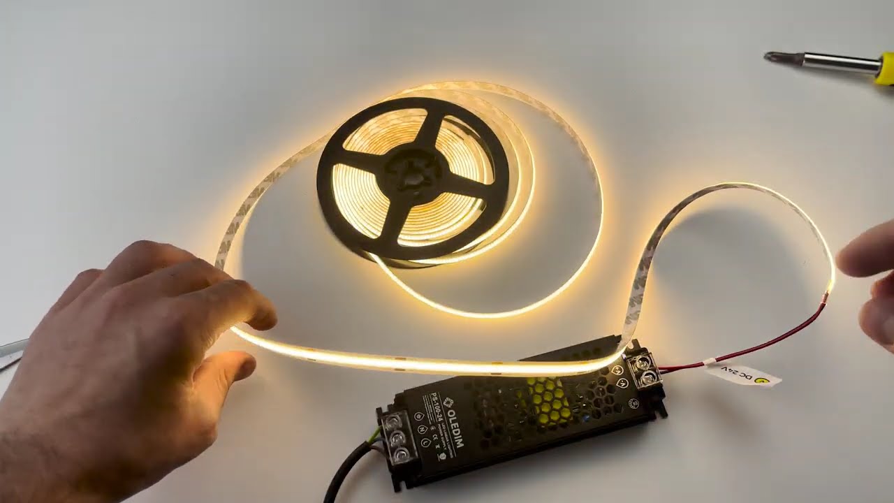 LED стрічка OLEDIM PS-COB-480-IP20-9.6W-2700К-24V
