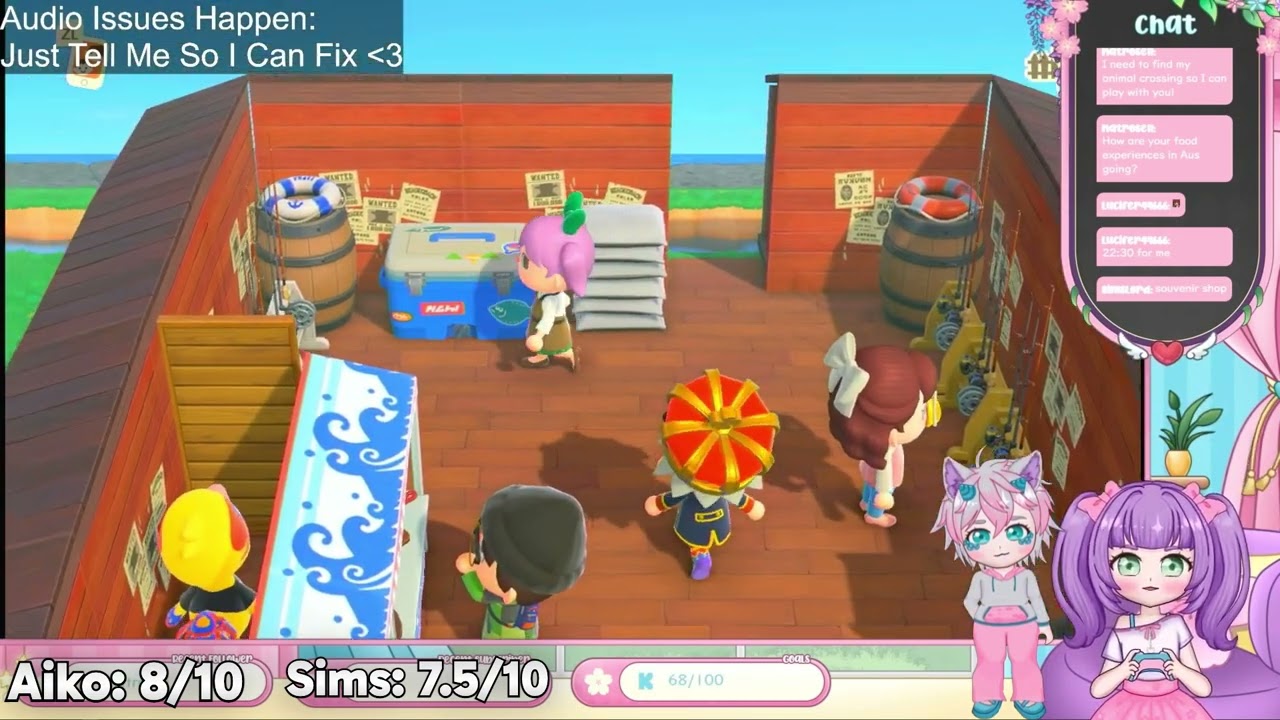 We had a building competition on the Slumber Islands in Animal Crossing!