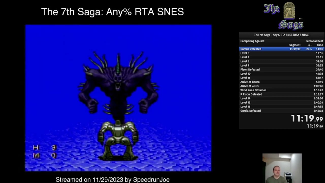 The 7th Saga Any% Speedrun with Lux and Lejes in 5:34:18 (Former PB)