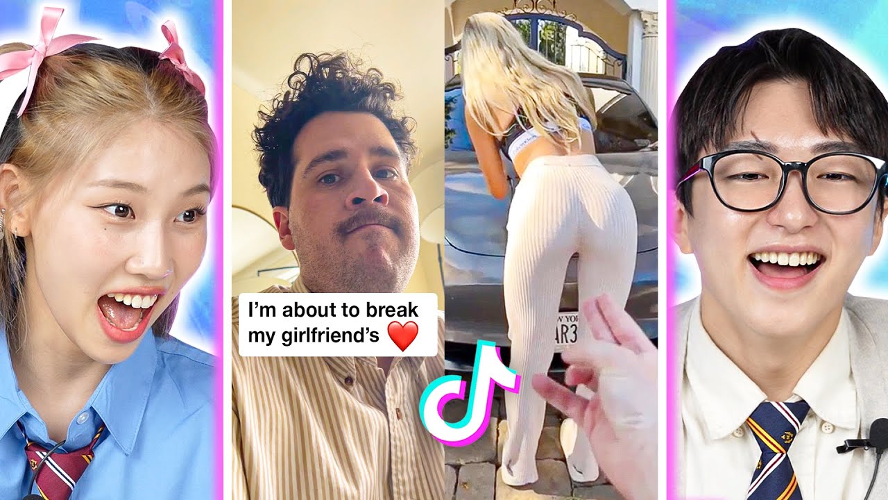 Koreans React to couple pranks on Tiktok! | PEACH