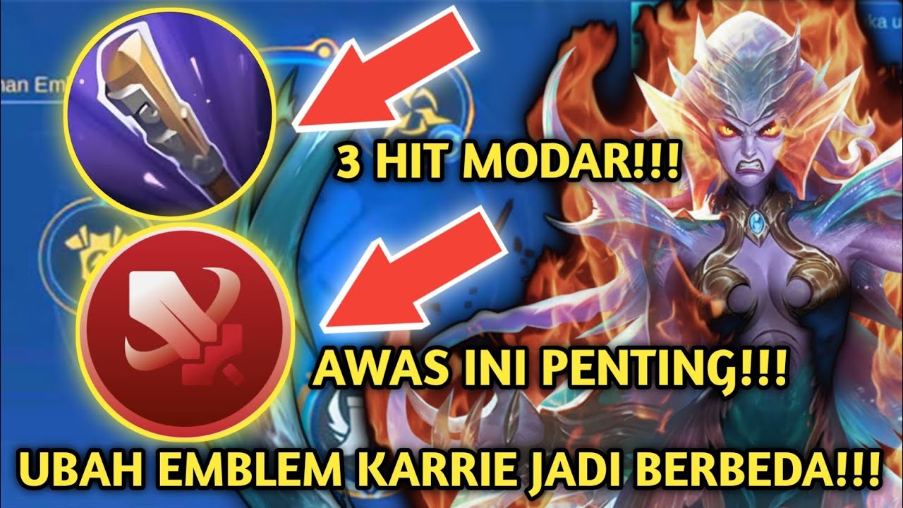 KARRIE FIGHTER! SETTING EMBLEM DAN BUILD KARRIE TERSAKIT 2025 FIGHTER! EMBLEM BUILD KARRIE