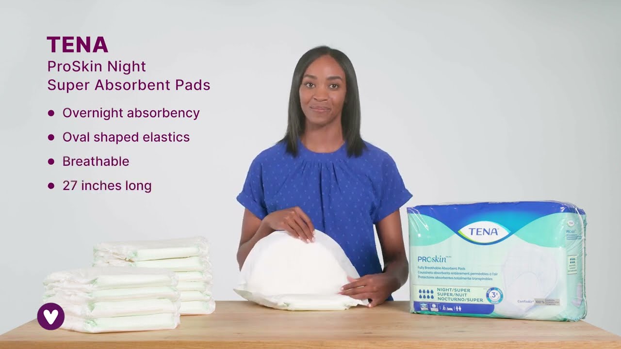 Tena Proskin Night Super Absorbent Pads | Carewell&rsquo;s Guide to Home Health