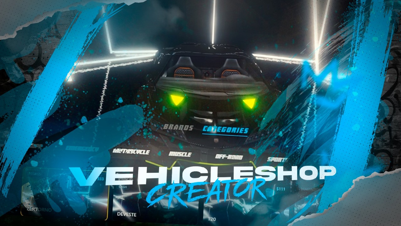 Quasar Vehicle Shop Creator 2.0 для FiveM | Новый пользовательский интерфейс, визуальное обновлен...