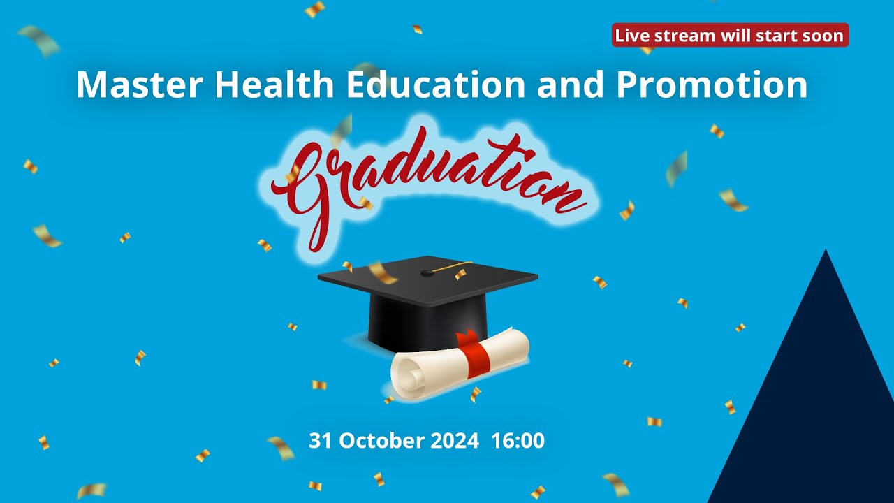 Diploma uitreiking Master Health Education and Promotion