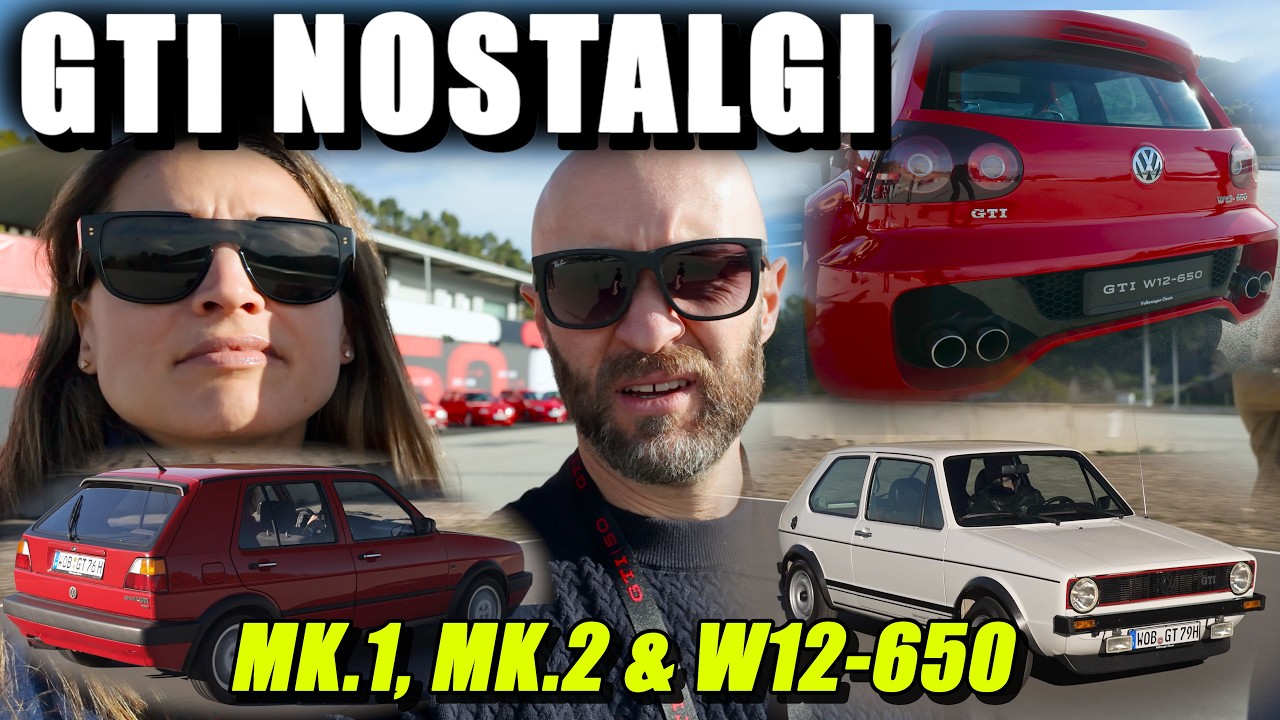 Nostalgitrippar i VW GOLF GTI MK1 & MK2 - Gasar i konceptbilen Golf GTI W12-650 !