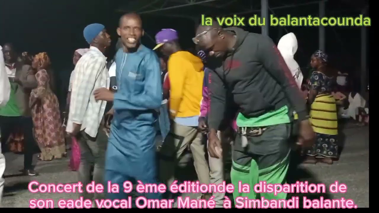 Concert du groupe Ndiama Niaba à Simbandi balante.