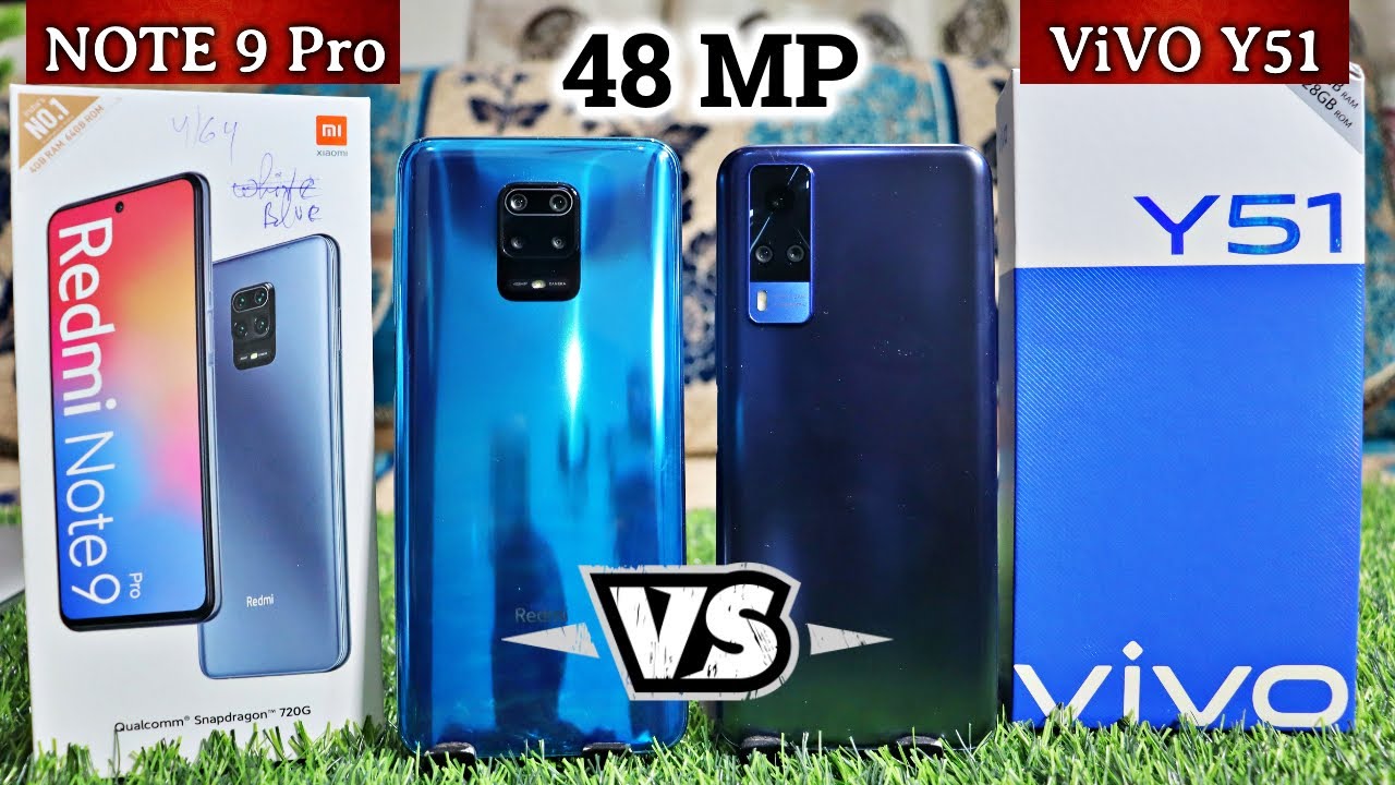 Redmi Note 9 Pro vs ViVO Y51🔥  48MP Camera 📸. 5000 mAh 🔋 सब कुछ एक जैसा पर क़ीमत में इतना अंतर 😲