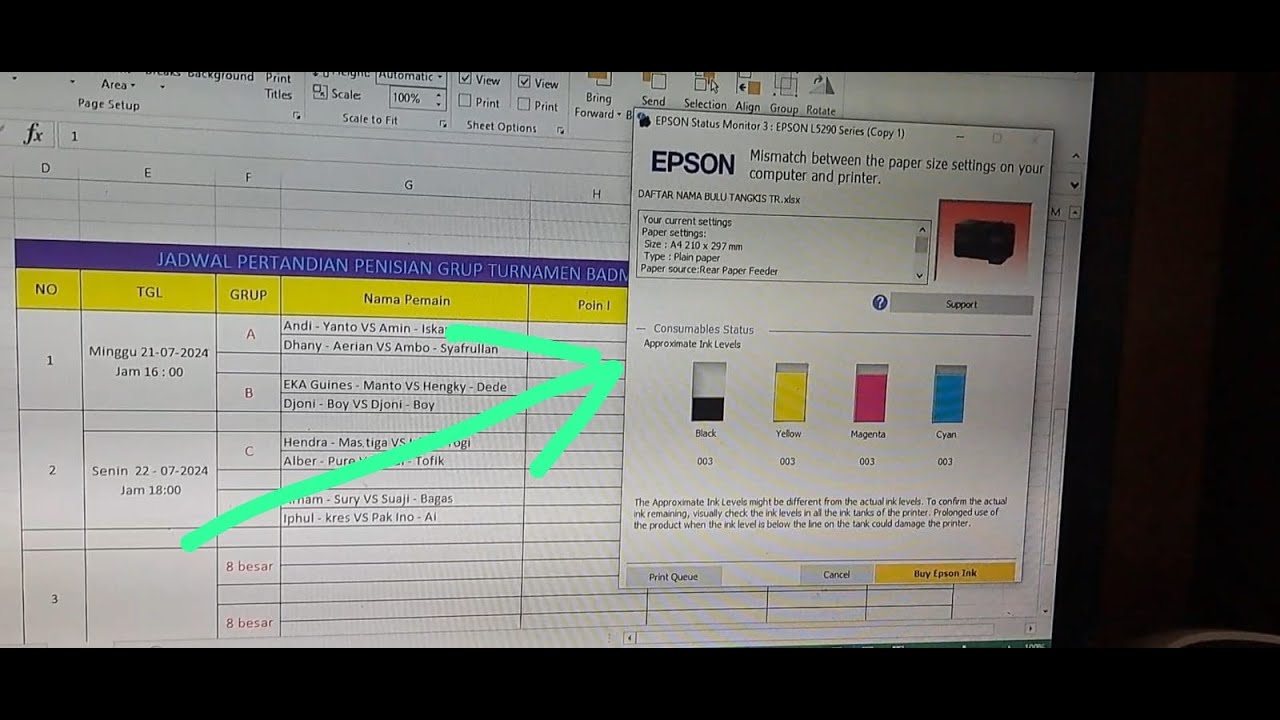 Cara Mengatasi Printer Epson L5290 Tidak Bisa Print