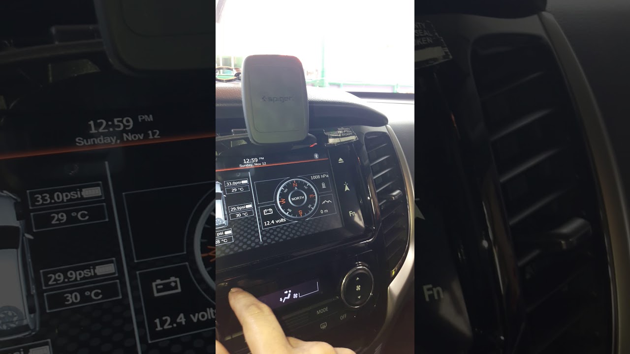 Montero GEN3 TPMS TIRE EXCHANGE CALIBRATION