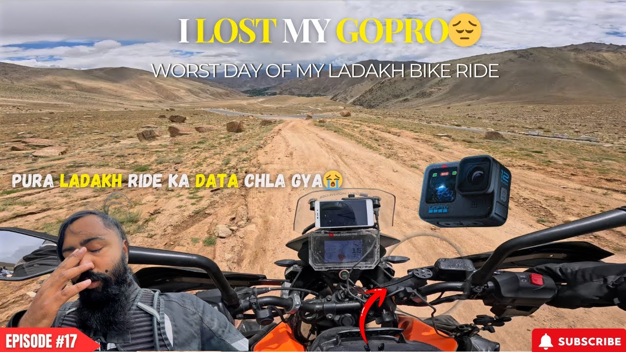 Worst Day of My Ladakh Bike Ride 😢 | Lost My Action Camera with All the Footage!