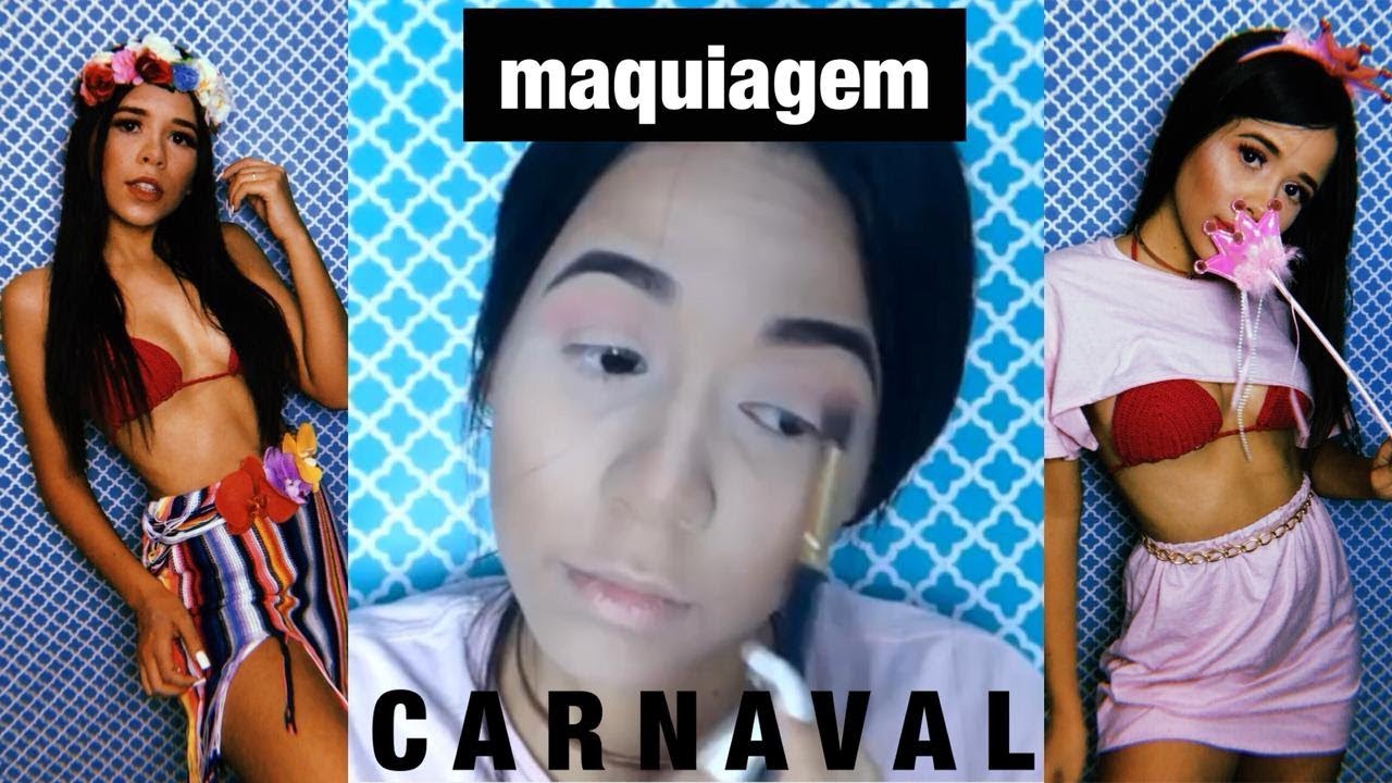 3 MAQUIAGENS E FANTASIAS IMPROVISADAS PRO CARNAVAL | VEM VER COMO FICOU