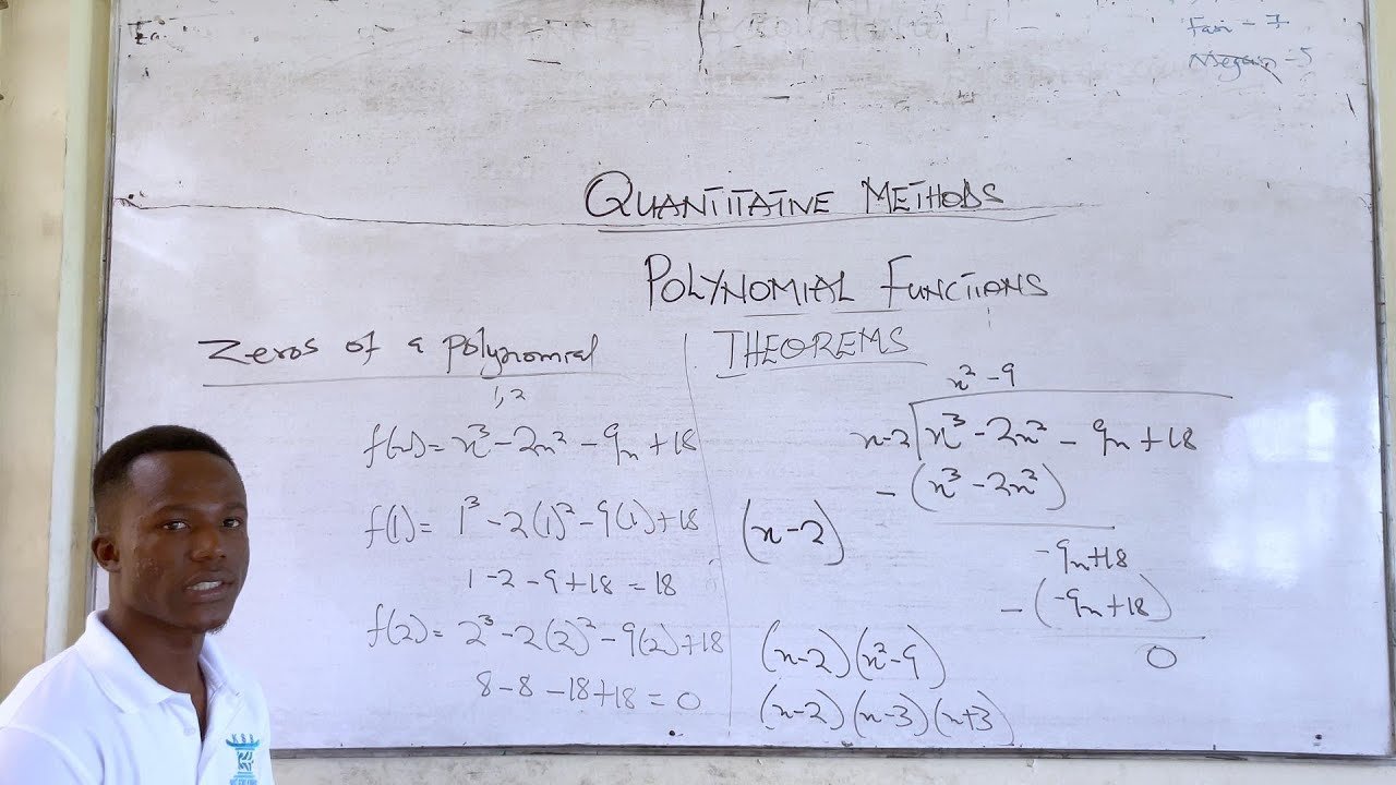 КОЛИЧЕСТВЕННЫЕ МЕТОДЫ - МНОГОЧЛЕННЫЕ ФУНКЦИИ (теорема об остатках, теорема о факторах, нули много...