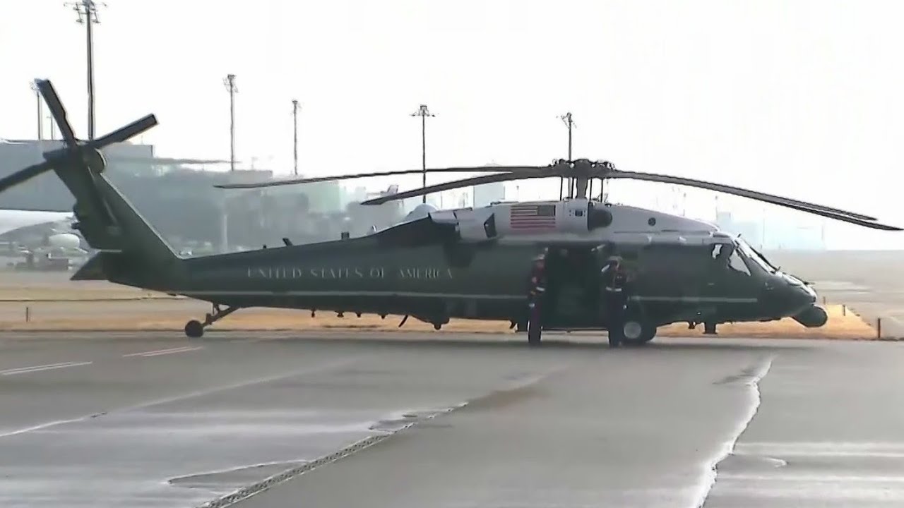 Pres. Donald Trump arrives in Switzerland for World Economic Forum