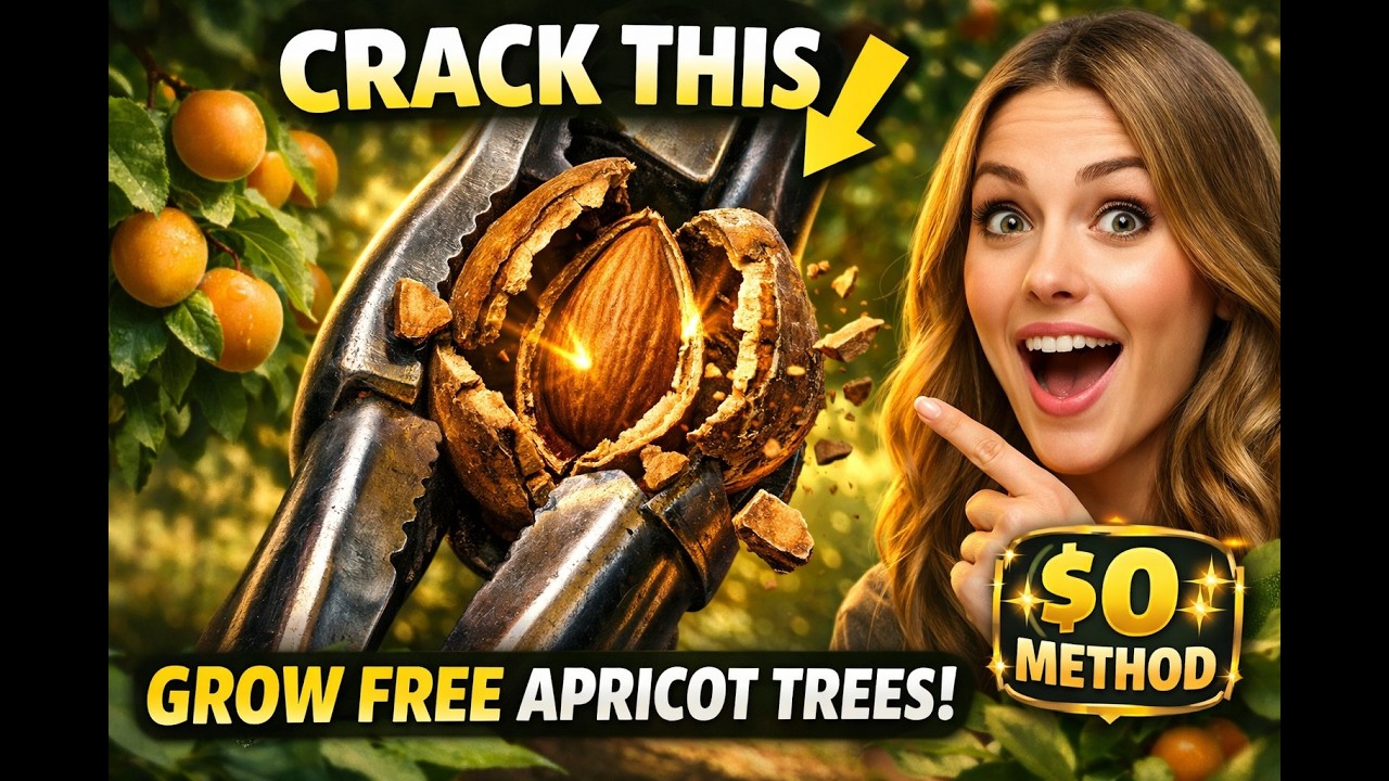 Grow FREE apricot trees! This method turns apricot pits into productive trees. No nursery needed! 🍑🌳