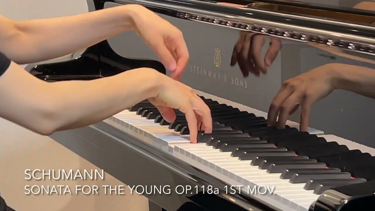 Schumann - Sonata for the young Op.118a 1st mov.　／　シューマン：こどものためのソナタ　第1番　ト長調　Op.118a　第1楽章