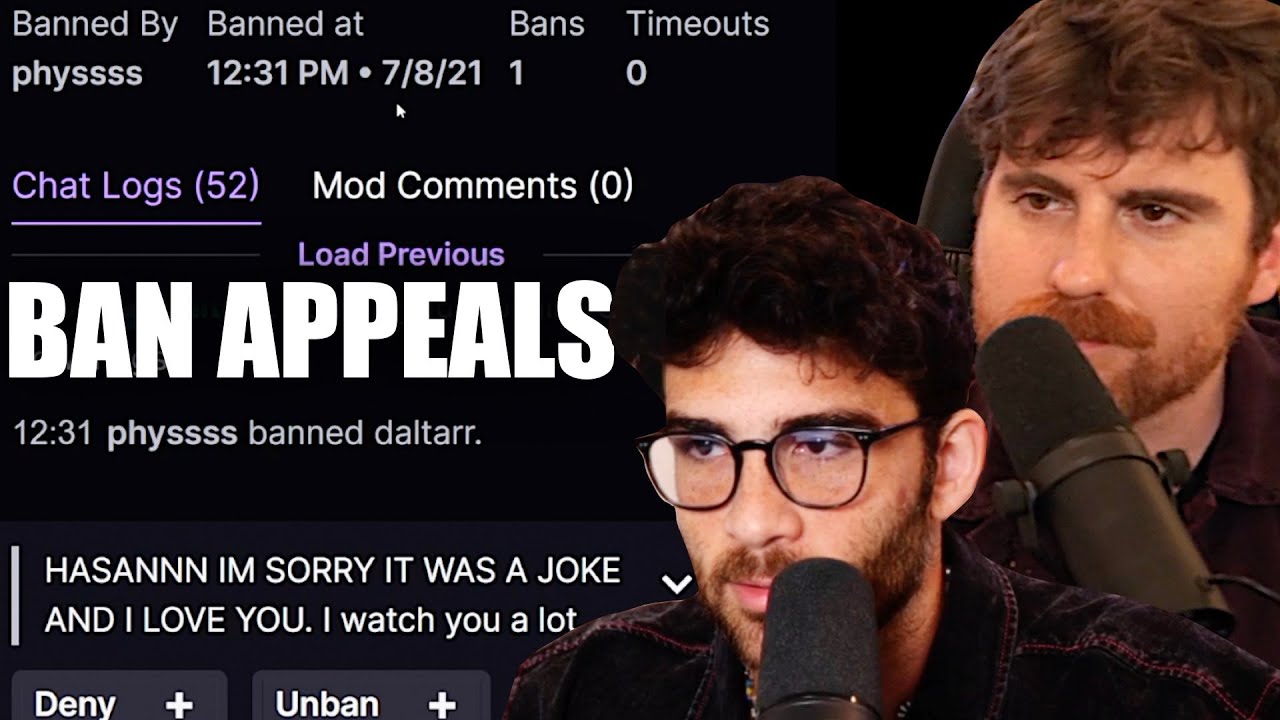 HasanAbi and LolOverruled Review Ban Appeals | HasanAbi Reacts
