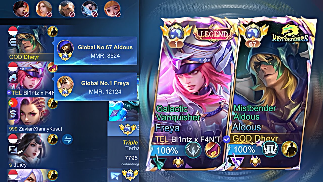 Nyobain Duo Ranked Bareng Top Global 1 Freya! Freya Blintz Ngeri Banget Cuy!