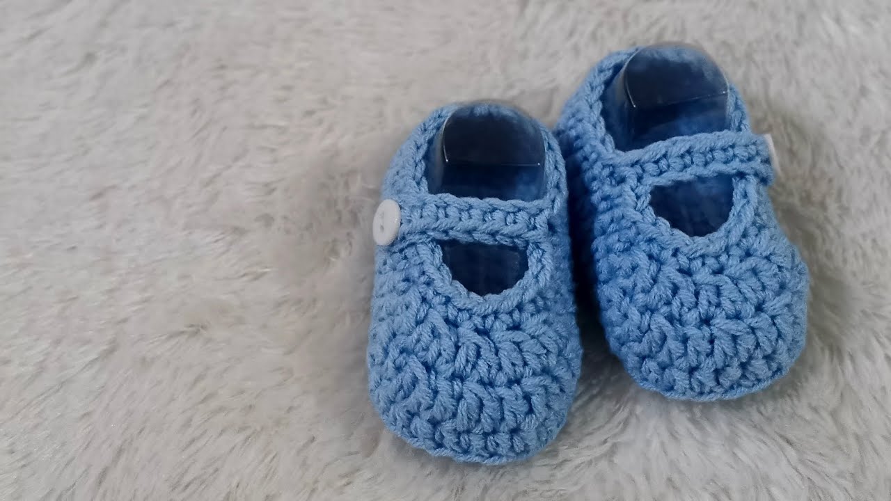 Sepatu bayi rajut simpel basic baby crochet shoes newborn
