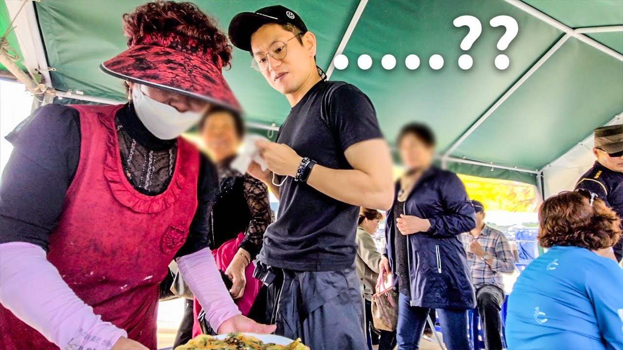 韓国の漁村の屋台で海鮮チヂミを食べてたらパニックになった件【日韓夫婦】