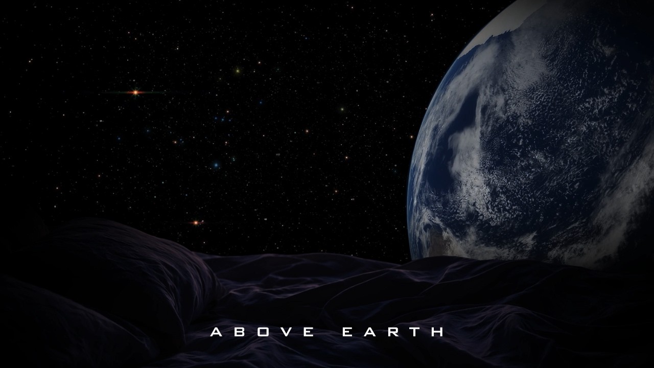 Alone Above Earth | 8 Hours White Noise & Space View (4K)
