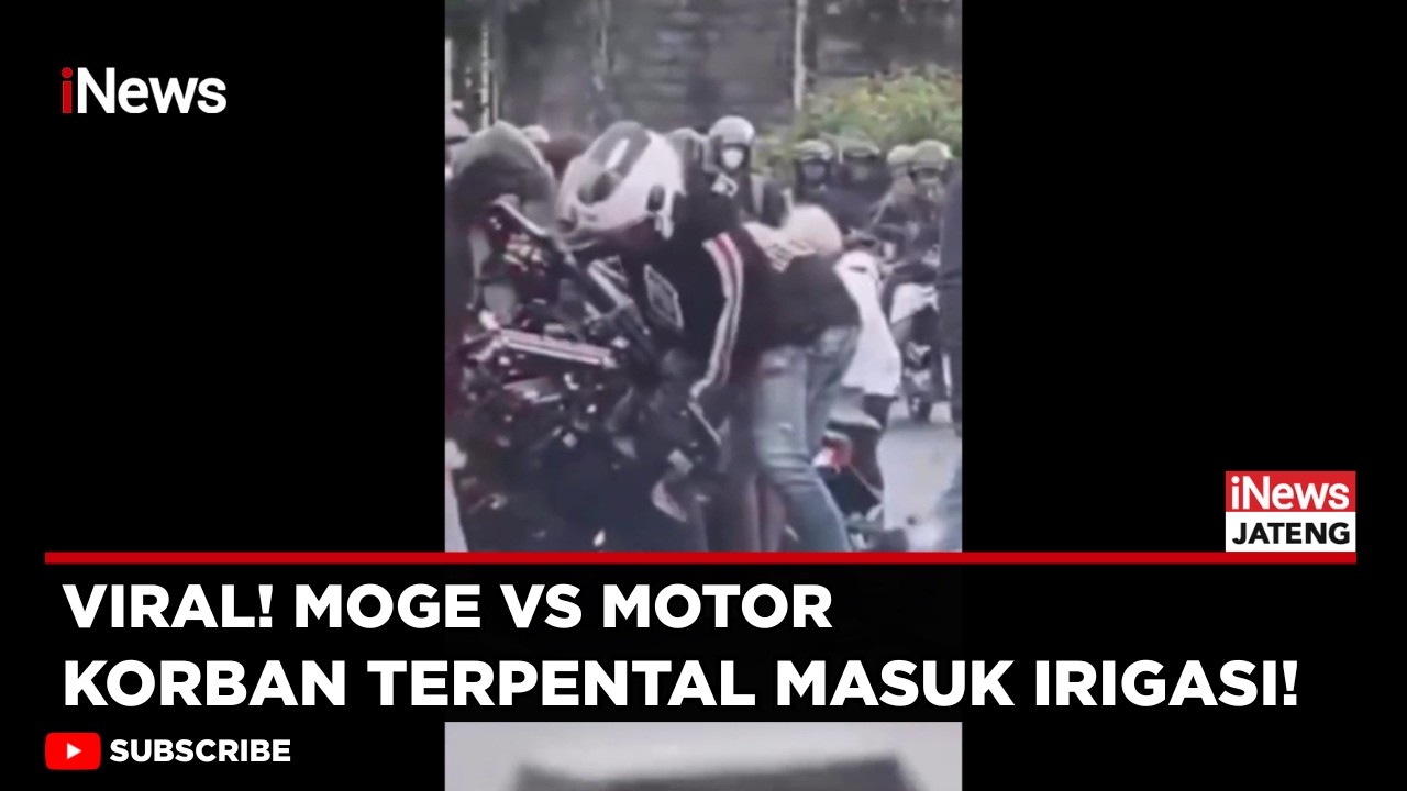 Moge Tabrak Motor di Perempatan Mlangsen Jogja, Korban Terpental | iNews Jateng