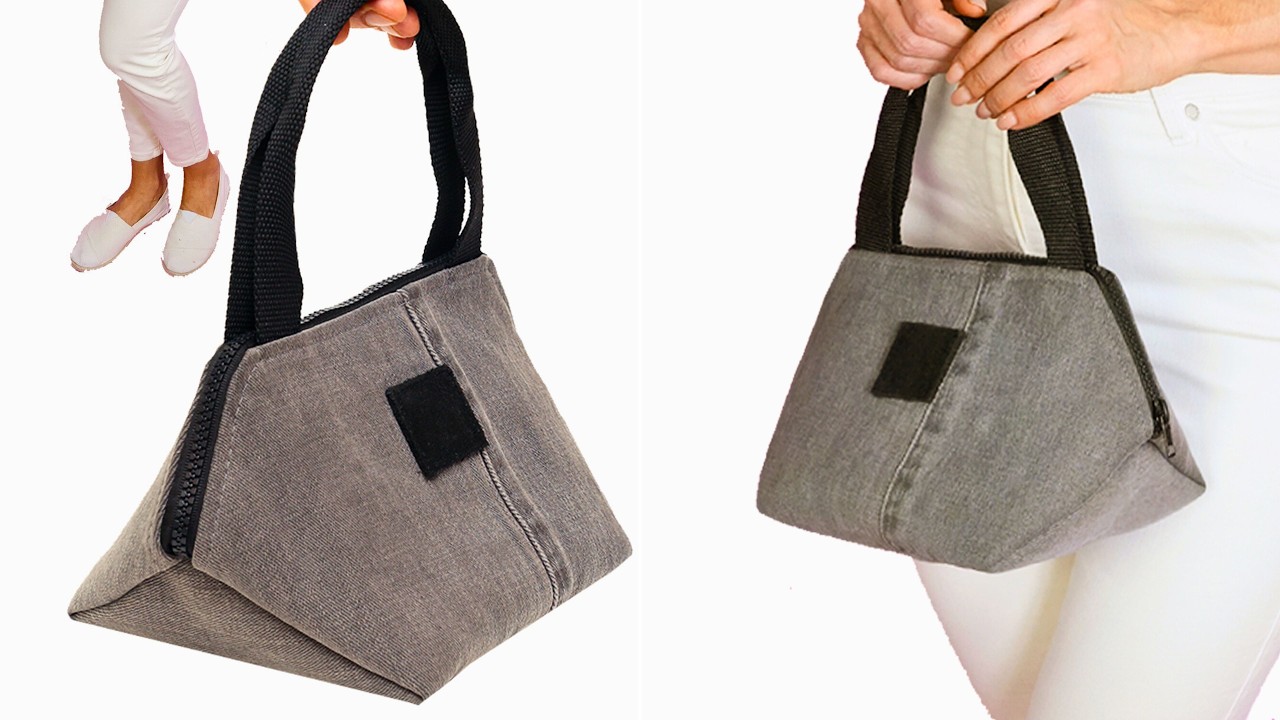 How to Sew cute Handbag from Old Jeans Quickly and Easily Miarti🪡🧵✂️ 👜✌️