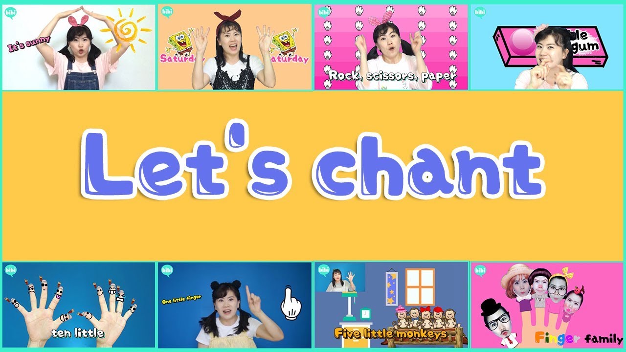 [비비Chant] 영어노래 모음 | 유아영어 | 영어수업노래 | 영어수업시연