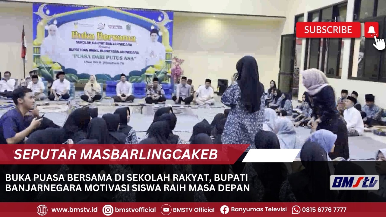 BARU BUKA PUASA BERSAMA DI SEKOLAH RAKYAT, BUPATI BANJARNEGARA MOTIVASI SISWA RAIH MASA DEPAN