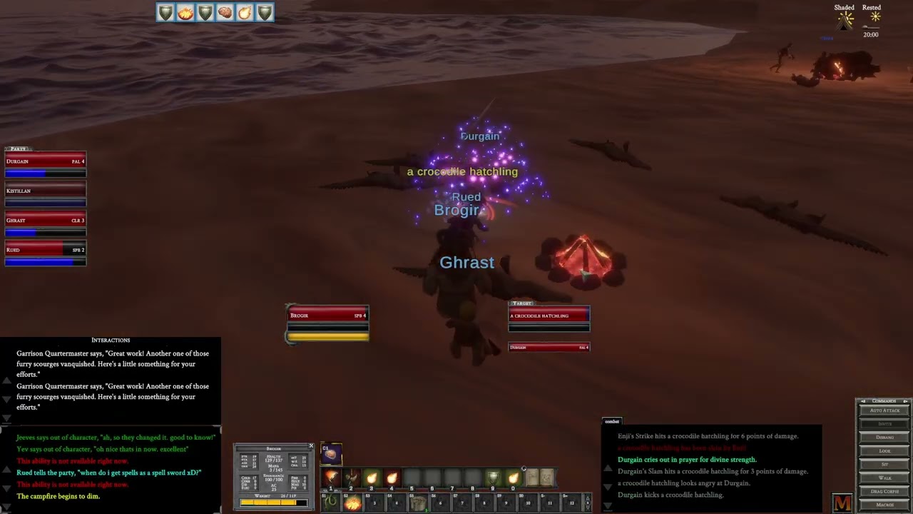 Spellblade - 4 to 5 - Monsters and Memories stress test