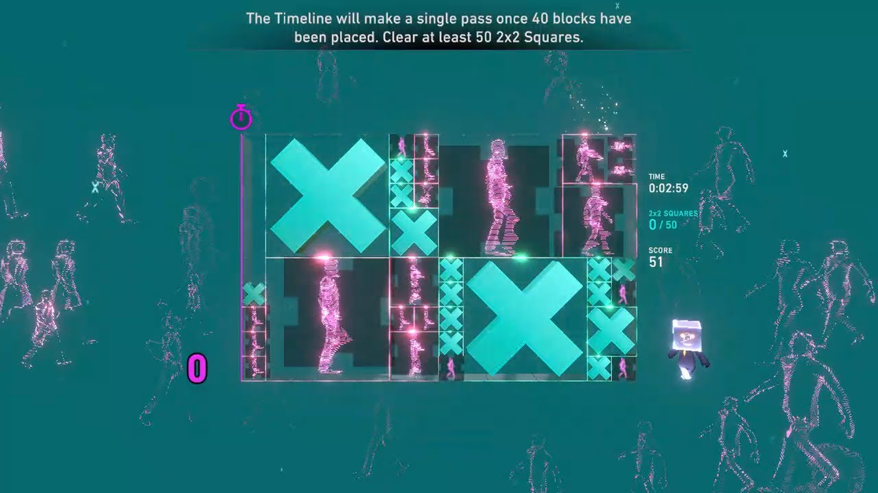 Lumines Arise One Shot Challenge - 100 Squares