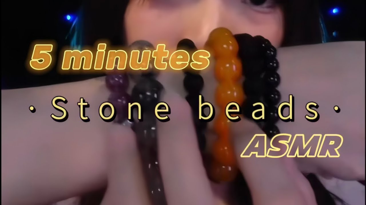 Relaxing stone beads ASMR tingles