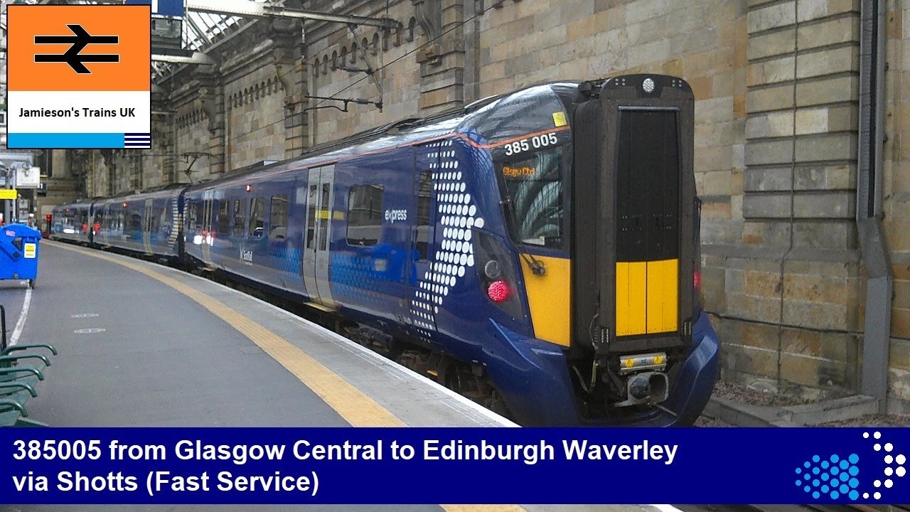 385005 from Glasgow Central to Edinburgh Waverley via Shotts (Fast Service)