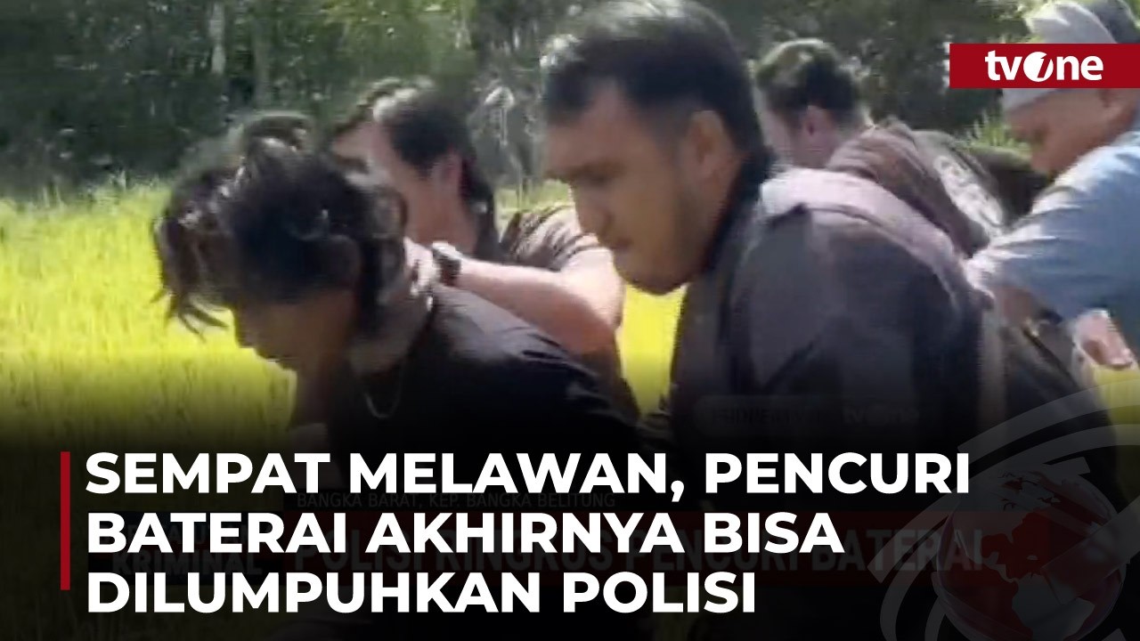 Dramatis! Detik-detik Polisi Ringkus Pencuri Baterai | Berita Utama Kriminal