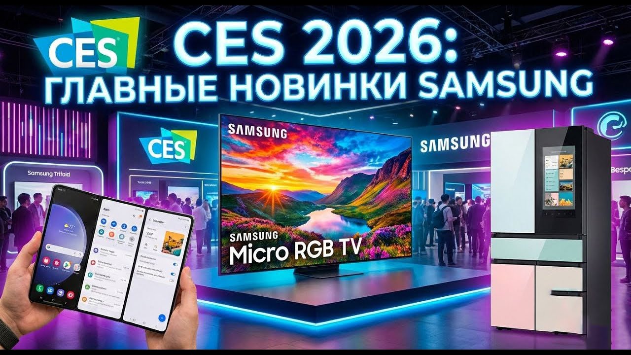 Главные новинки Samsung на CES 2026