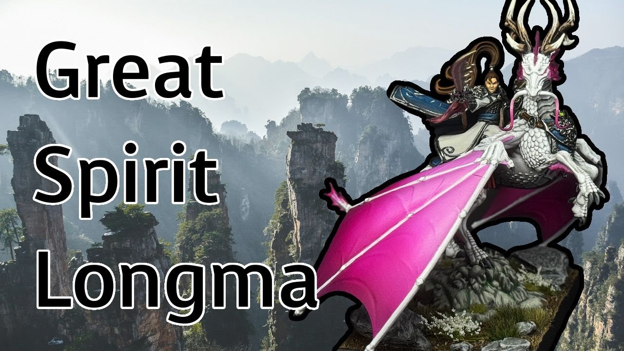 Painting a Grand Cathay Great Spirit Longma from #warhammer Old World in my own custom scheme!