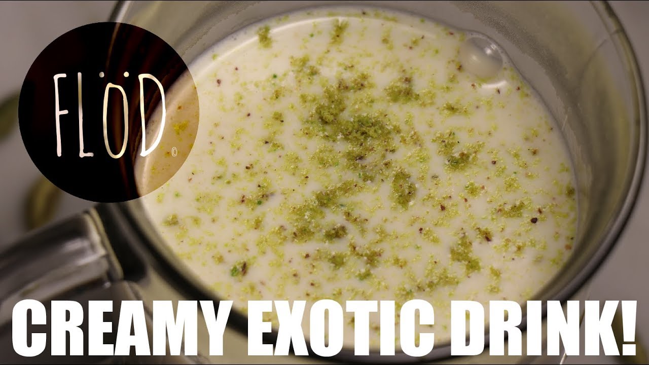 Delicious creamy exotic drink with cardamom 