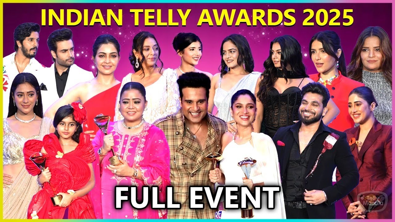 Shivangi, Vivian, Rupali, Bharti, Ankita & Many Celebs Attend Indian Telly Awards 2025 | Red Carpet