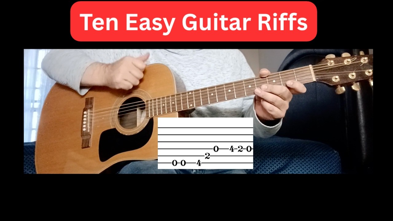 10 Easy Guitar Riffs Everyone Should Learn First