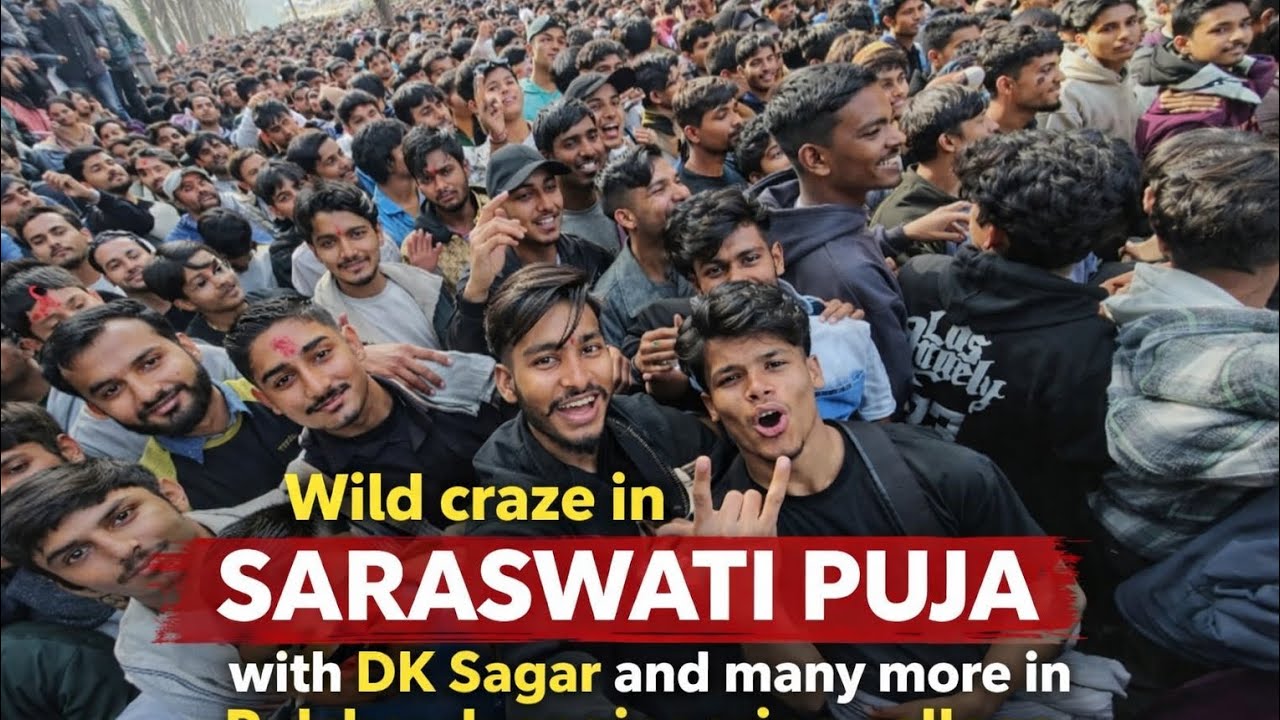 Wild craze in saraswati puja #Dksagar #2026
