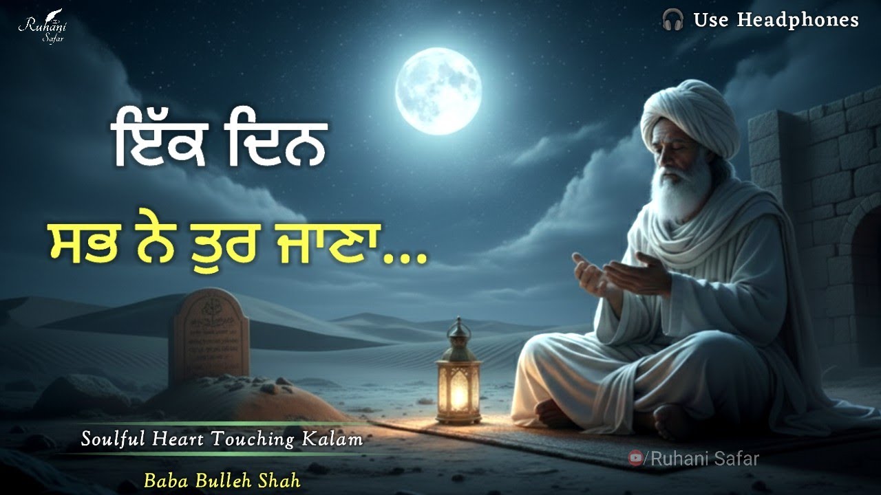 ਇਕ ਦਿਨ ਸਭ ਨੇ ਤੁਰ ਜਾਣਾ | Bulleh Shah Kalam | Soul Touching Kalam | Ruhani Safar