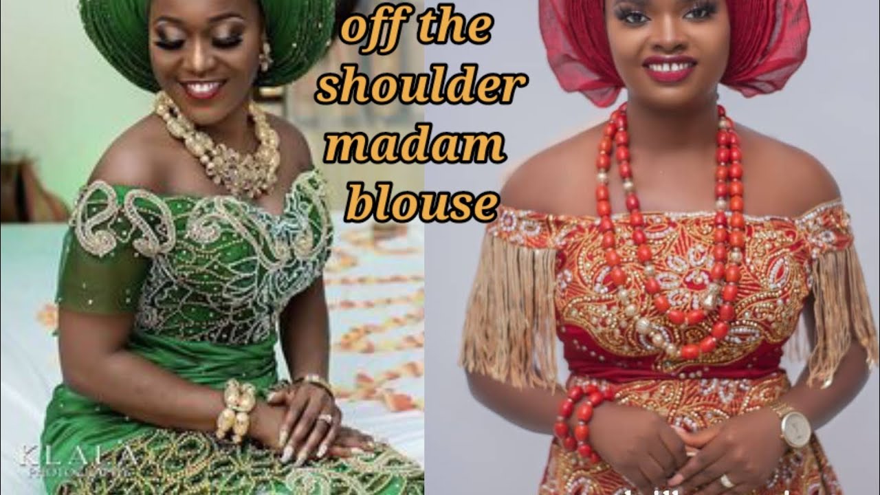 Easiest way to cut off shoulder madam blouse/ igbo madam blouse
