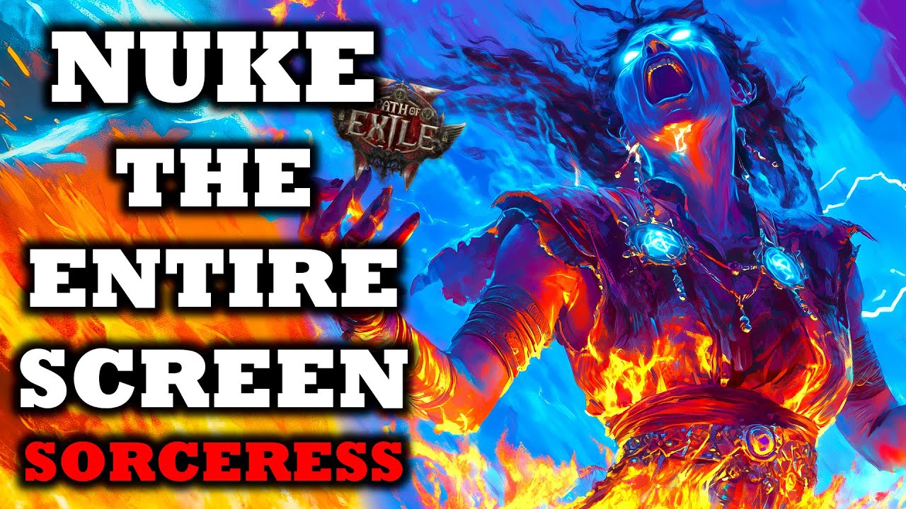 NUCLEAR Sorceress Leveling & Endgame Build In Path Of Exile 2 (0.3 The Third Edict BEST BUILD)