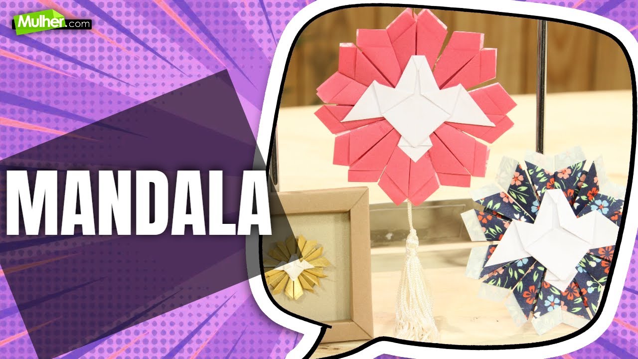 Mandala do Espírito Santo em origami - @ProgramaMulherPontoCom - 23/03/2023