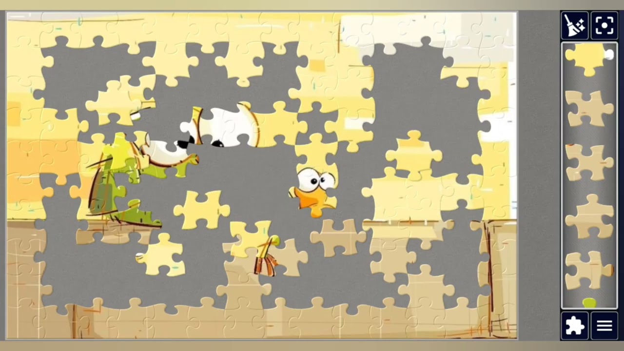 Cozy Bird & Tiny Worm on the Wall 🧱🐥🪱😄🧩 Cute jigsaw puzzle 🧩//@jigsawart4512