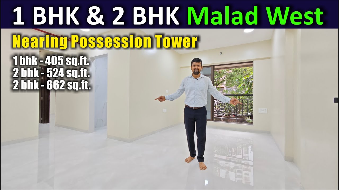 2BHK flat in Malad West / 1bhk flat in Malad / Nearing possession flat / Near SV Road