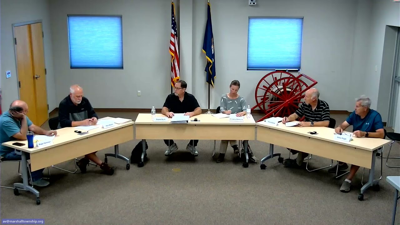 2025-09-02 Marshall Township Planning Commission Meeting
