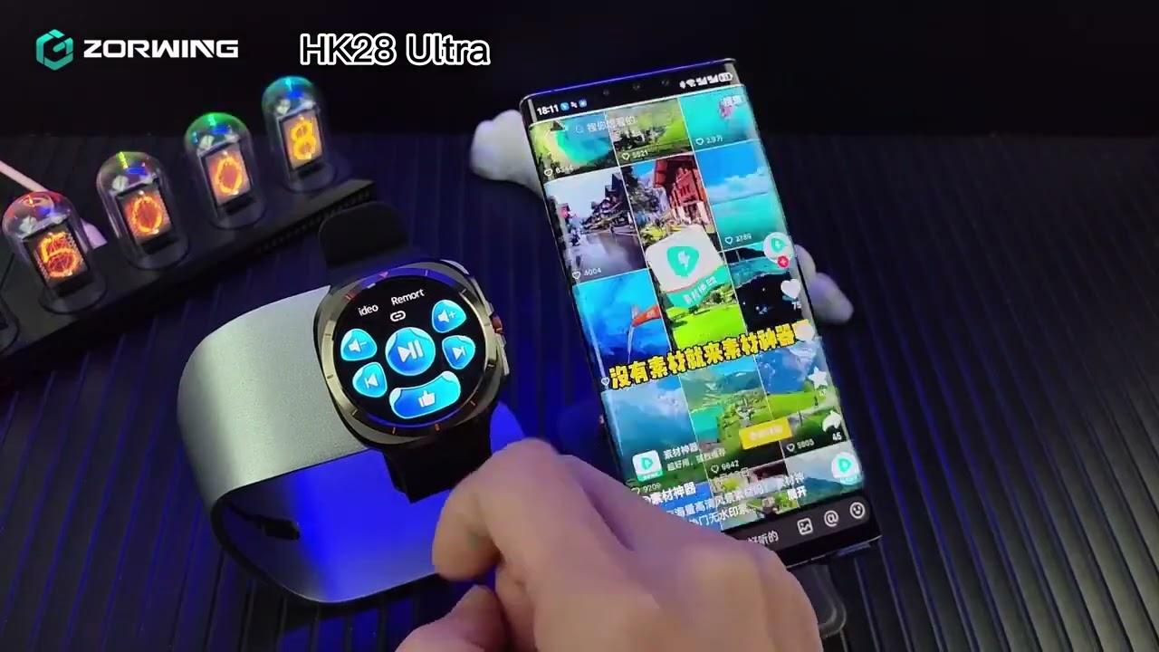 HK28 Ultra AMOLED Smart Watch Men Women NFC ChatGPT Gesture