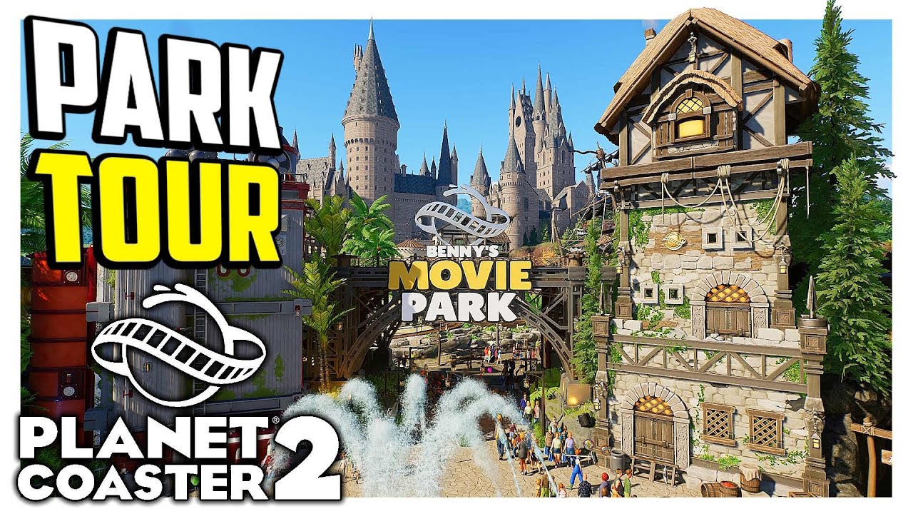 Absoluter Wahnsinn!! BENNY'S MOVIE PARK | PARKTOUR - Planet Coaster 2