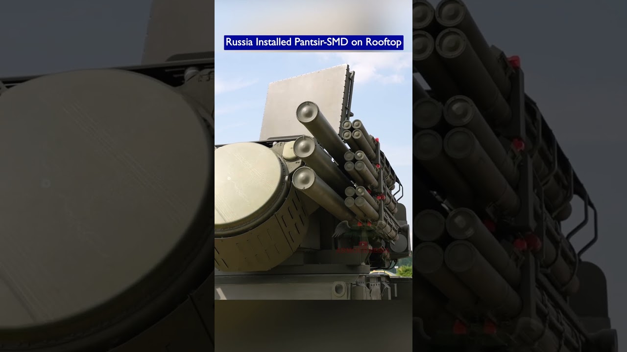 Russian Mi-26 Lifts Pantsir-SMD Onto Skyscraper Roof